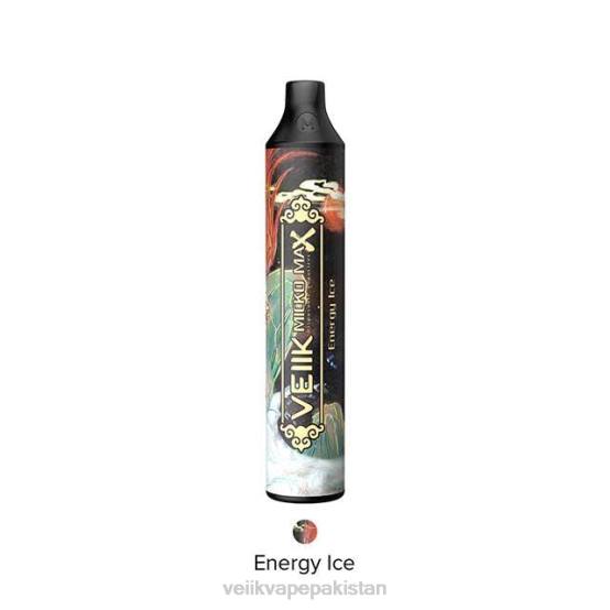 VEIIK Micko Max Disposable Vape 1500 Puffs Energy Ice - VEIIK vape review F086T13