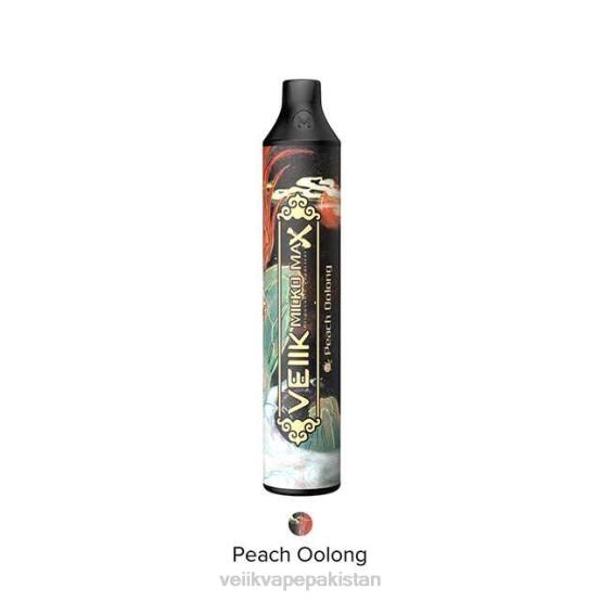 VEIIK Micko Max Disposable Vape 1500 Puffs Peach Oolong - VEIIK pod price in Pakistan F086T12