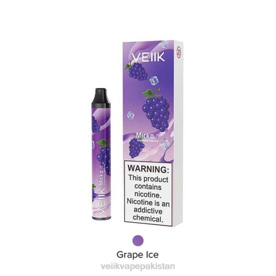 VEIIK Micko Pie Disposable Vape 600 Puffs Grape Ice - VEIIK micko q F086T18