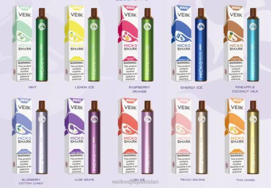 VEIIK Micko Shark 2200 Puffs Disposable Vape Pen 10pcs Multiple Flavors - VEIIK vape review F086T53